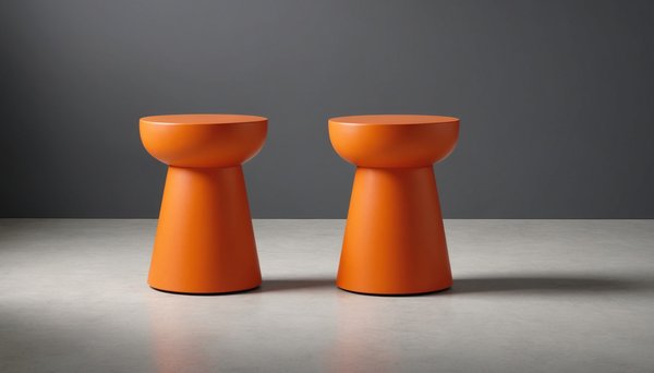 Optez pour le tabouret tam tam : charme et confort en orange